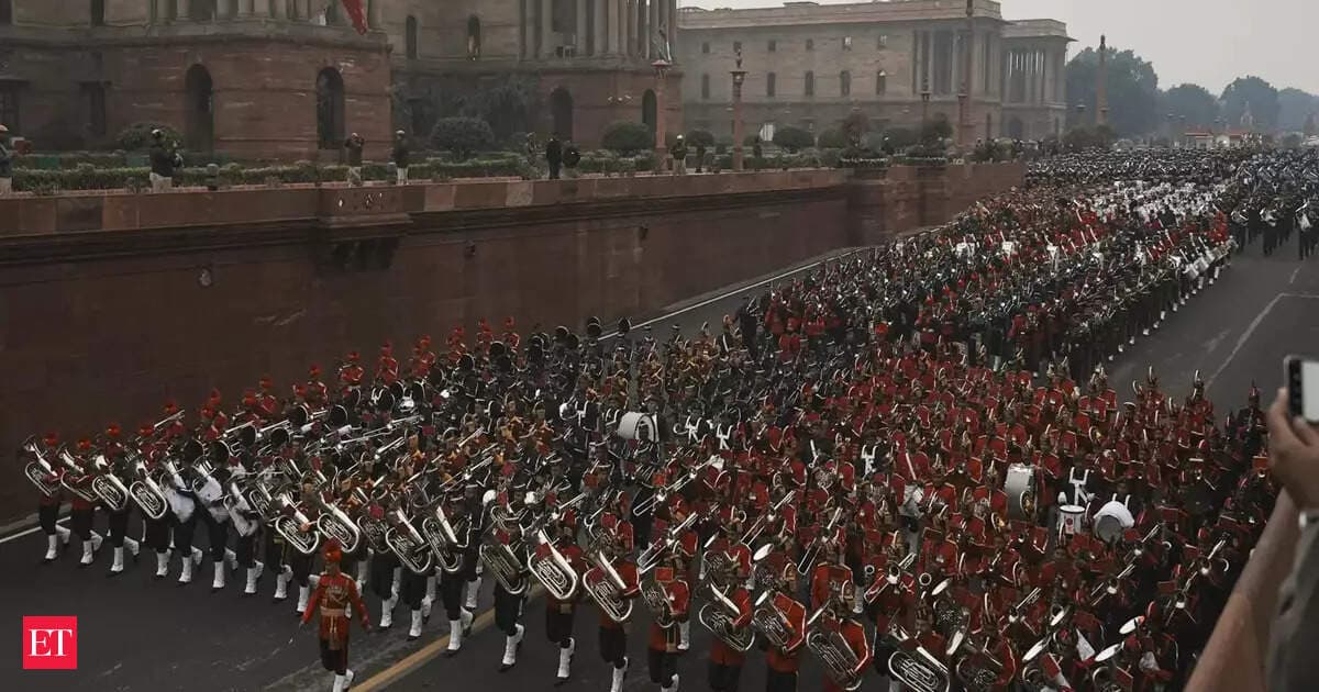 India Shows Military Might in Grand Beating Retreat Ceremony